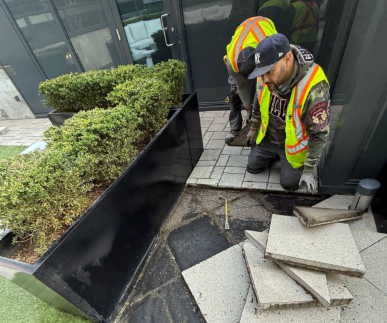 leveling patio stones-3